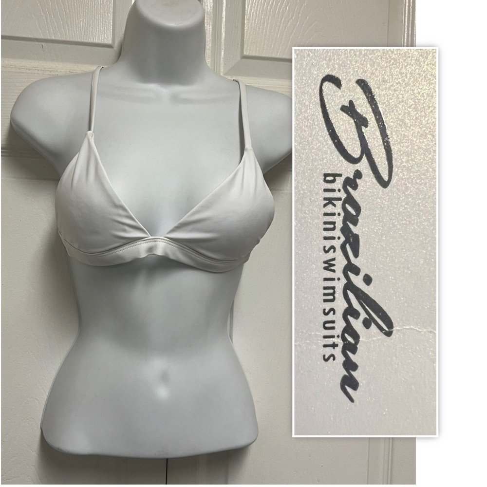 Brazilian Bikini Swimwear White Bikini Top